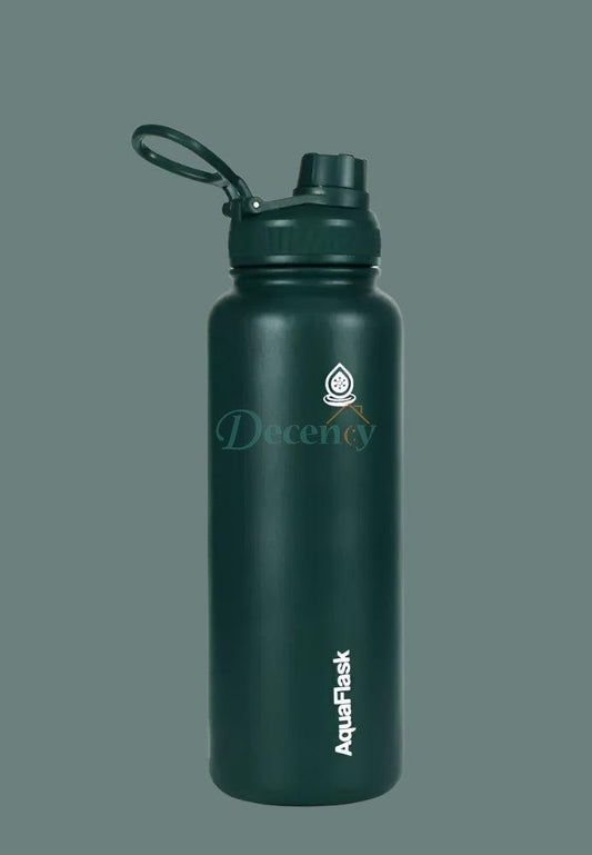 AQUA FLASK 40oz Wide Mouth Vacuum Insulated Stainless Steel Drinking Water Bottle