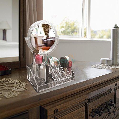 Acrylic Makeup Organizer with Mirror