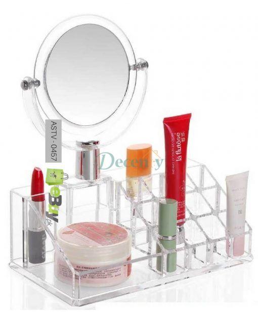 Acrylic Makeup Organizer with Mirror