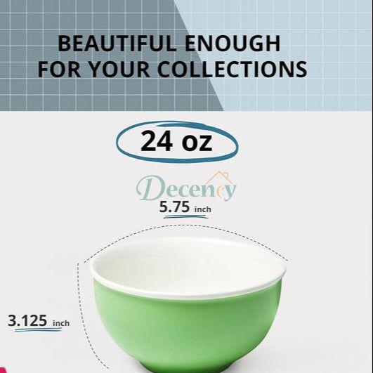 Colorful Ceramic Cereal Bowls – Set of 6