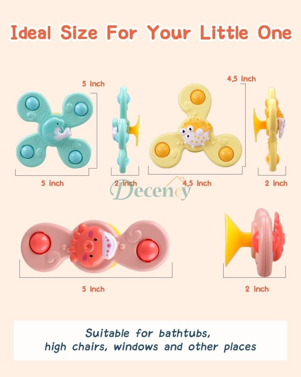 Colorful Cute Animals Design Spinner | Pack of 3