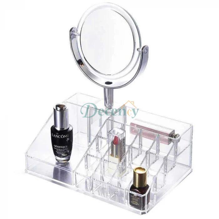 Acrylic Makeup Organizer with Mirror