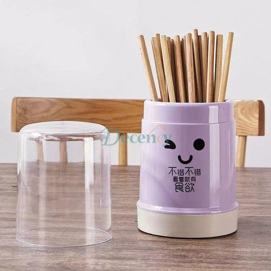 Smiley Cutlery Holder With Lid