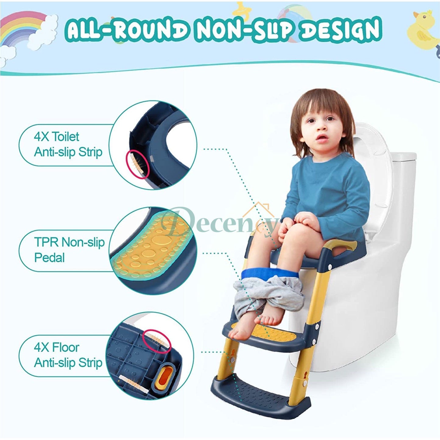 Toilet Training Seats with Step Stool Leader