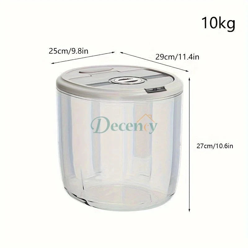 Plastic Rice Bin Dispenser Storage Container
