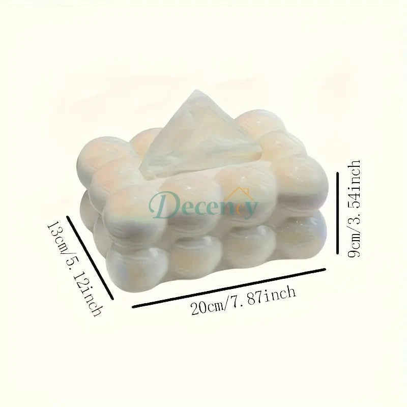Elegant Cloud-Shaped Tissue Box Holder