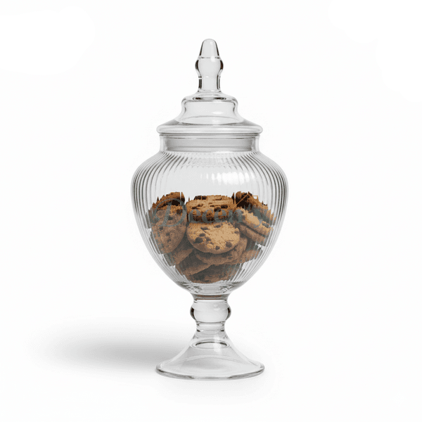 Elegant Danny Home Decorative Glass Storage Jar