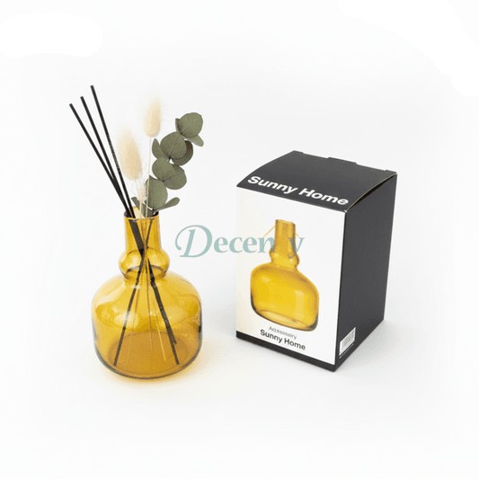 Danny Home Modern Wave Glass Vase – 2.9x15x10.6cm