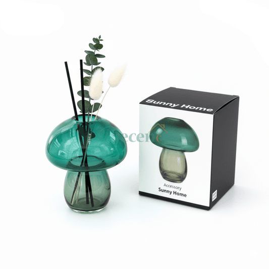 Danny Home Elegant Curved Glass Vase – 5.1x18.2x15.5cm