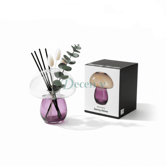 Danny Home Elegant Curved Glass Vase – 5.1x18.2x15.5cm