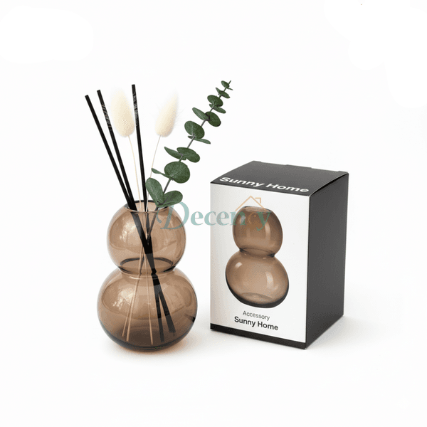 Danny Home Elegant Glass Vase – 6x19x14cm