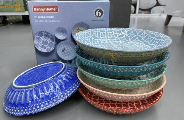 Danny Home Multicolour Deep Plate (6Pcs)
