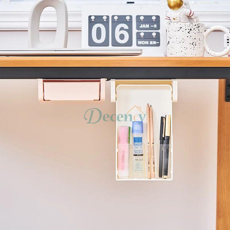 Under-Desk Hidden Storage Box