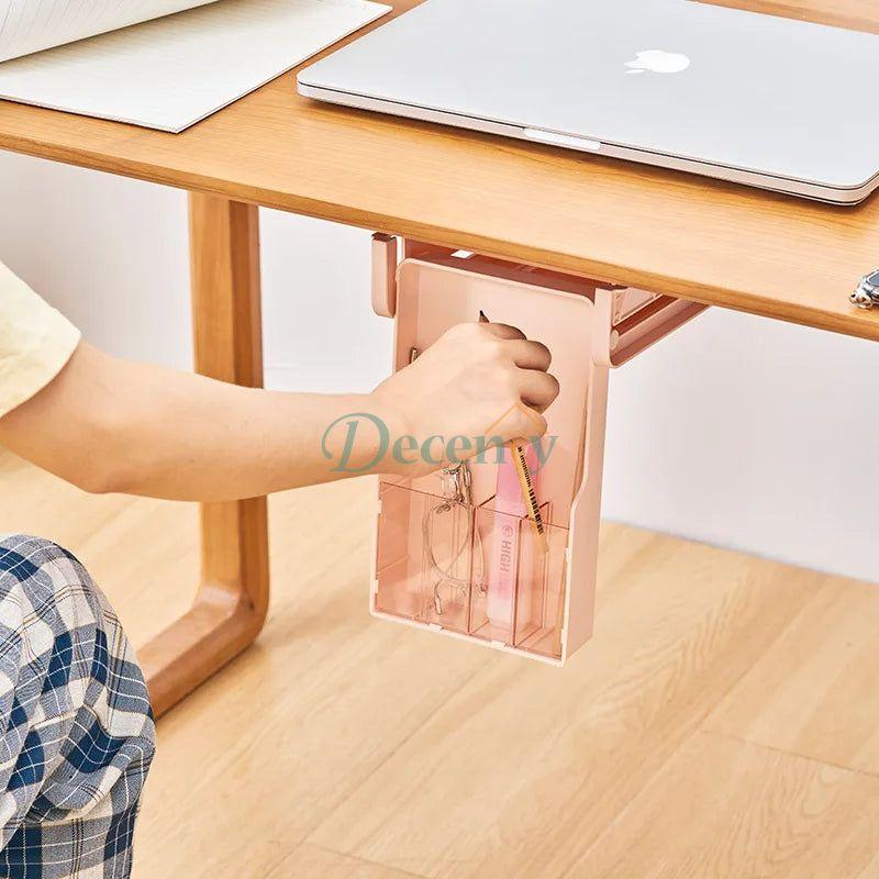 Under-Desk Hidden Storage Box