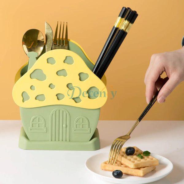 House Shape Cutlery And Multipurpose Holder