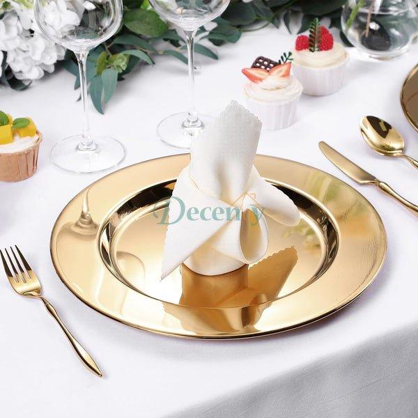 Elegant Juliana Gold Serving Plate & Decorative Platter