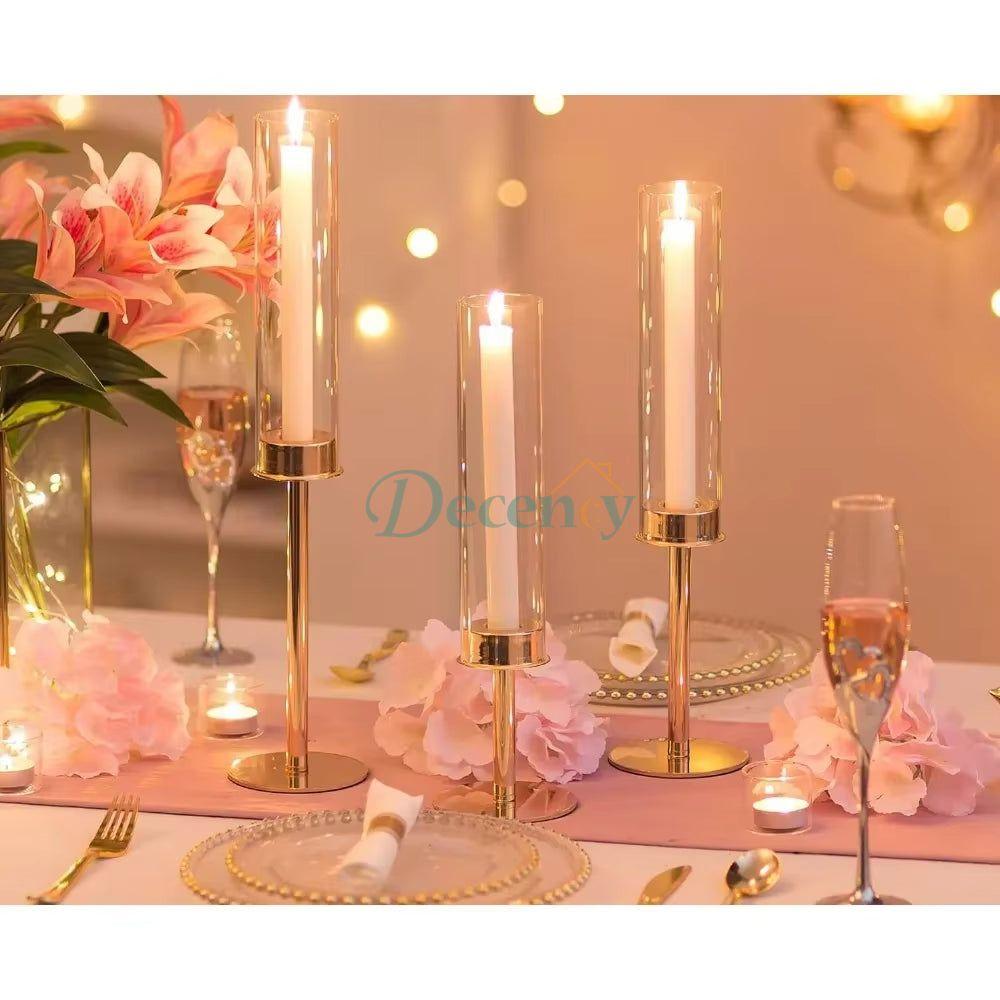 Gold Candlestick Holders