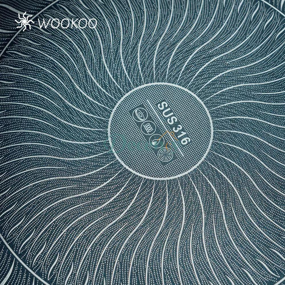 Stainless steel tawa honey com with wooden Handle