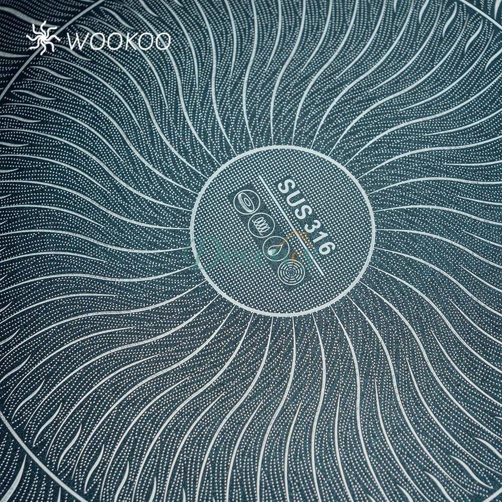 Stainless steel tawa honey com with wooden Handle