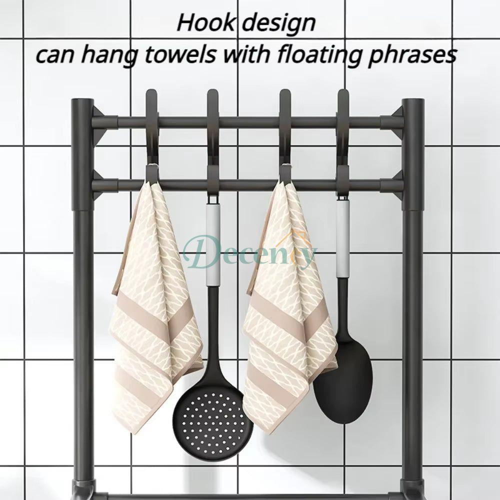 Adjustable Metal Storage Shelf with Wheels