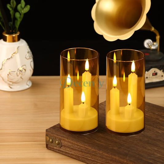 Flameless LED Candle for Home Decor Elegant, Battery-Operated Candle with Realistic Glow – Safe & Stylish Ambience
