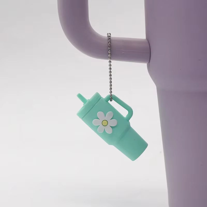 Mini Stanley Cup Keychain – Cute Silicone Tumbler Charm Accessory
