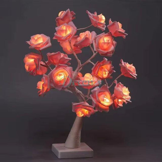 Desktop Rose Bonsai Tree Lamp