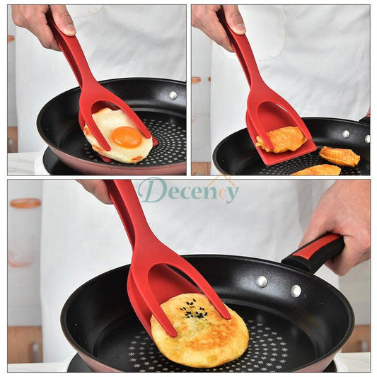 2 in 1 Grip and Flip Spatula Tong
