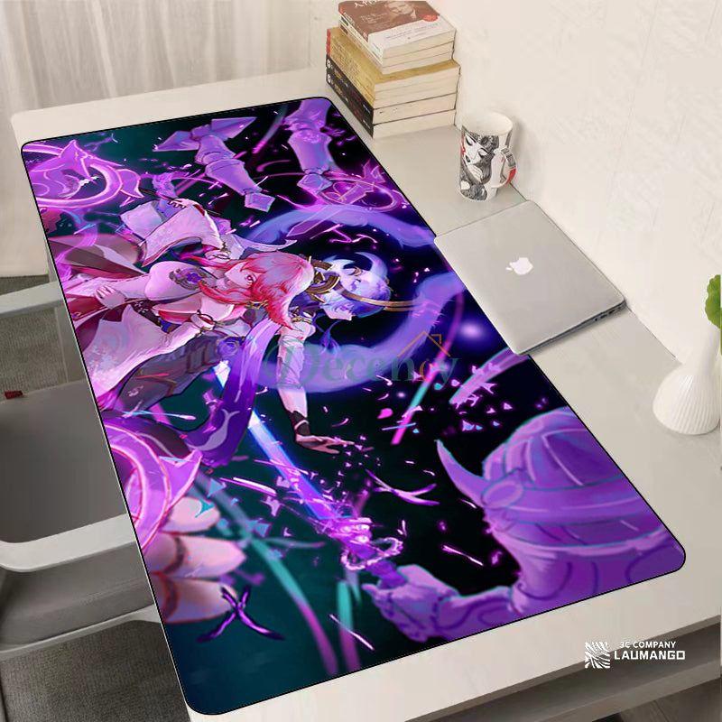 Cute Mouse Pad,Large Gaming Desk Mouse mat Cartoons Keyboard Pad,Laptop Desk Mat for Gaming, Writing, or Home Office Work 32 x 12 - Decency