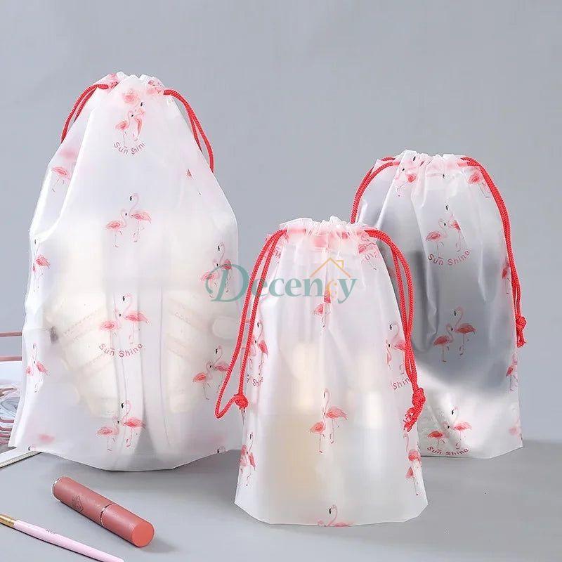 Waterproof Daisy Drawstring Bag Portable Travel Organizer