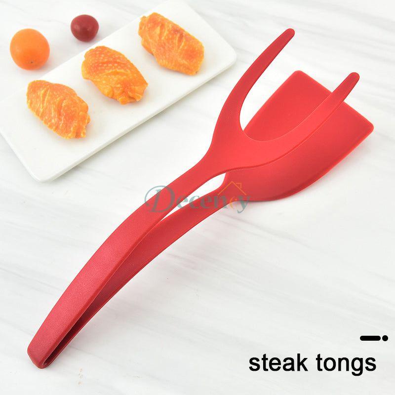 2 in 1 Grip and Flip Spatula Tong