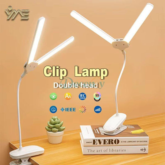 LED Clip On Light for Reading-Double Head Reading Light