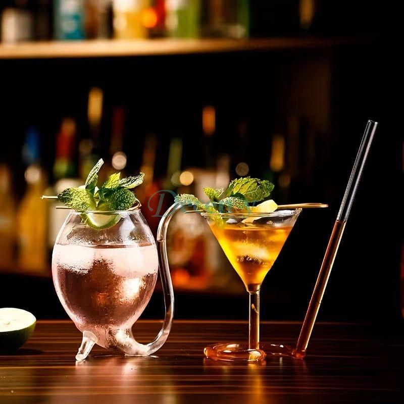 Vampire Glass with Built-in Straw