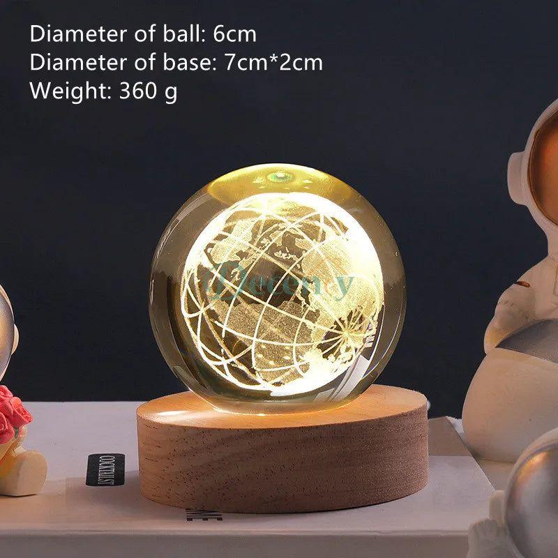 Cloud Moon Astronaut Series Luminous Crystal Ball