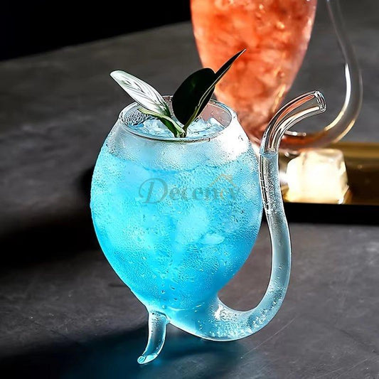 Vampire Glass with Built-in Straw