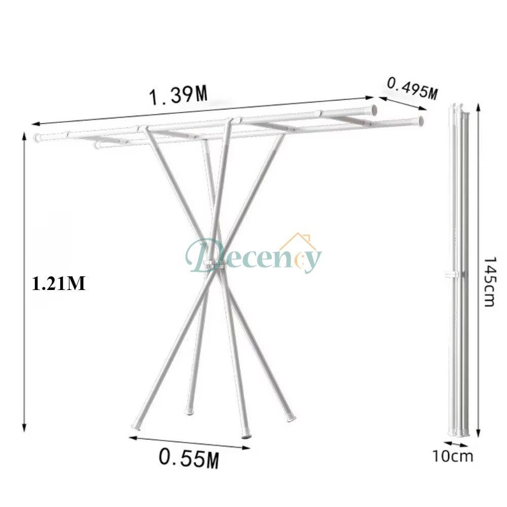 X-Type Drying Hanger - Foldable Portable Clothes Drying Rack