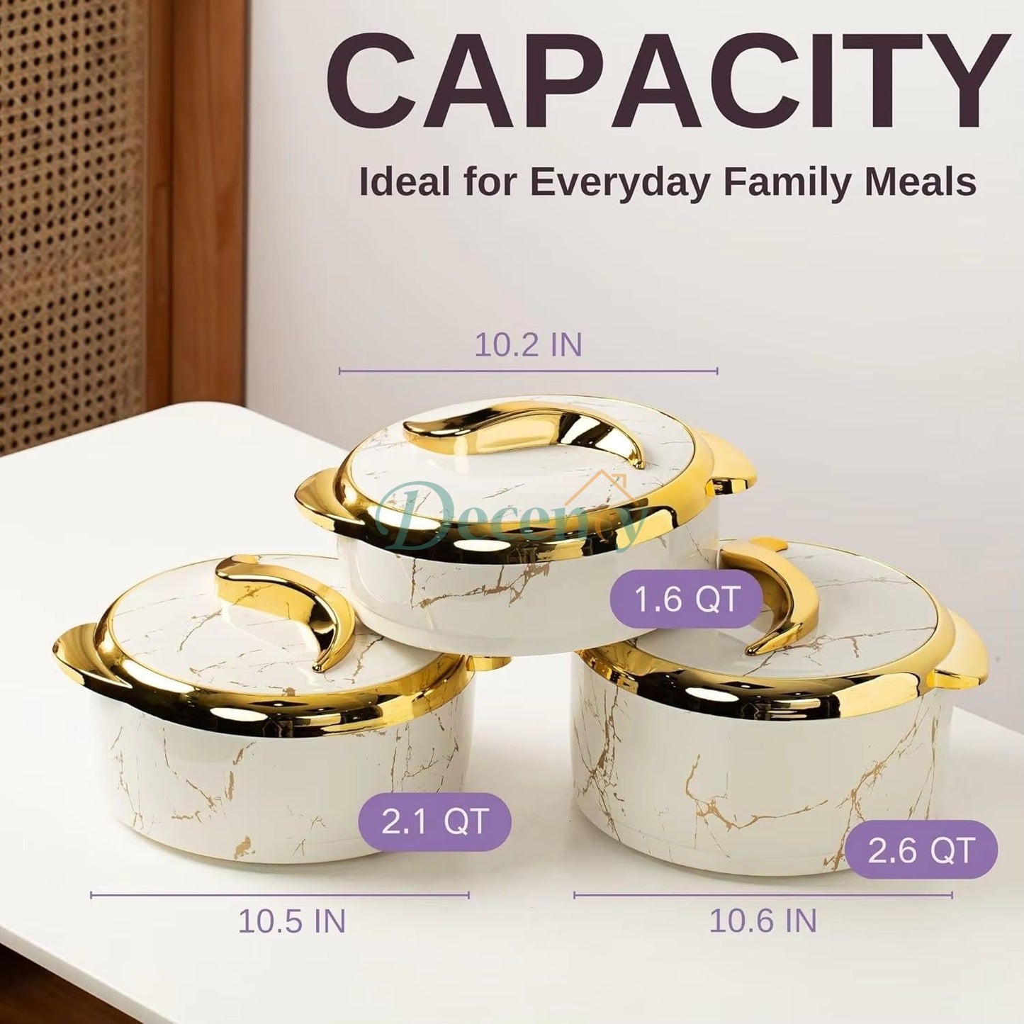 3 Piece Insulated Casserole Hot Pot
