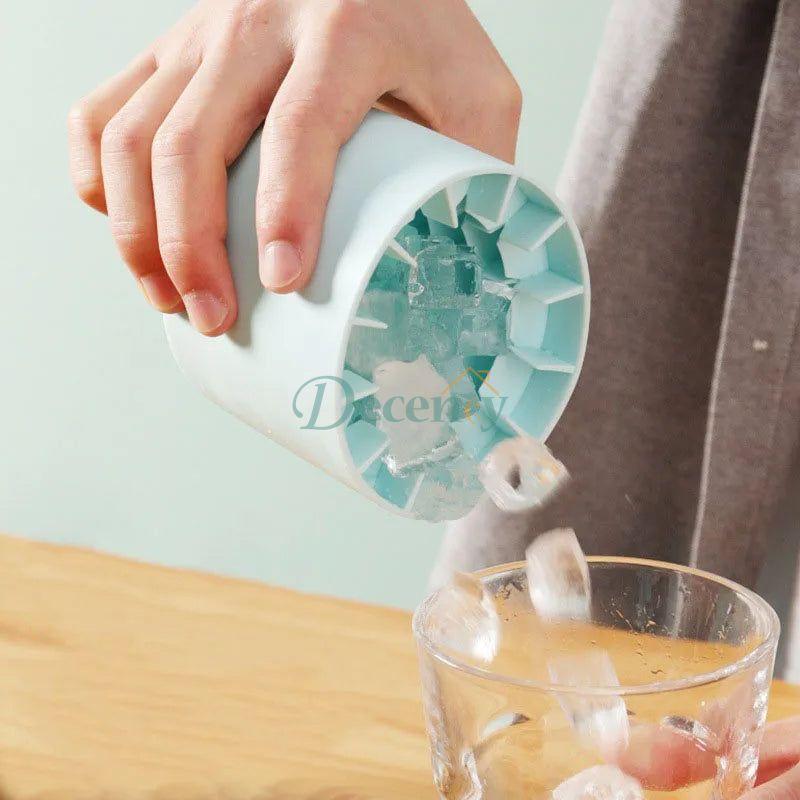 Silicone Ice Cube Maker Ice Bucket Cup Mold