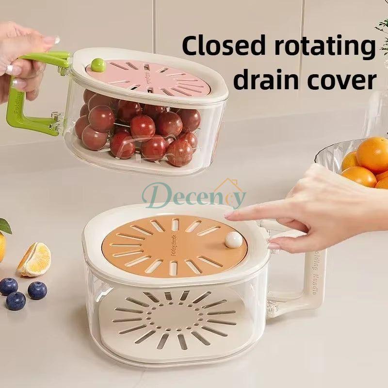 Multi-functional Fruit and Vegetable Washing Bowl With Strainer