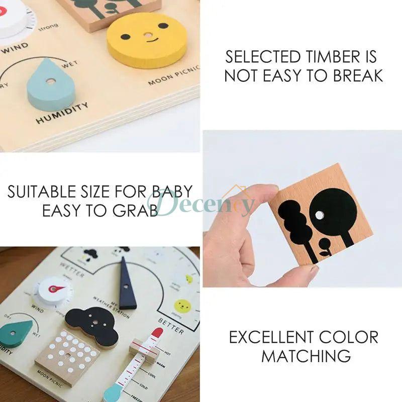 Educational Wooden Weather Board