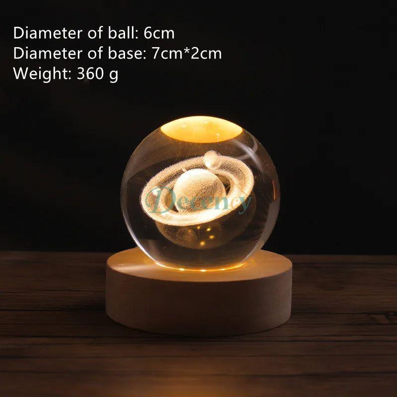 Cloud Moon Astronaut Series Luminous Crystal Ball