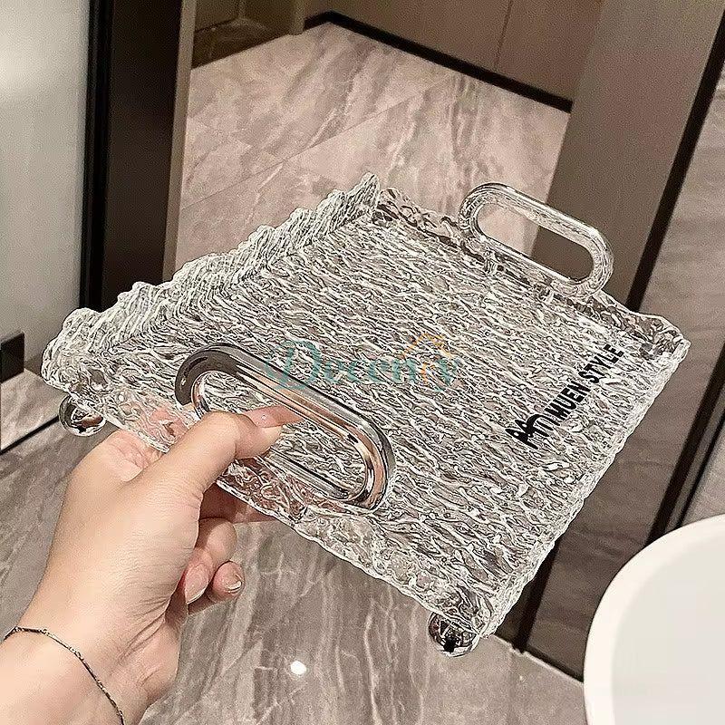 Luxury Acrylic Crystal Vanity Tray with Handles