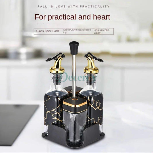 Luxury Glass Spice Jar Set