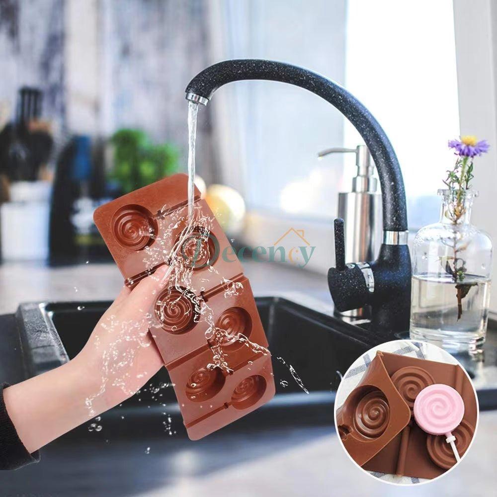 Silicone Lollipop Mould Reusable DIY Candy Chocolate Sucker Molds
