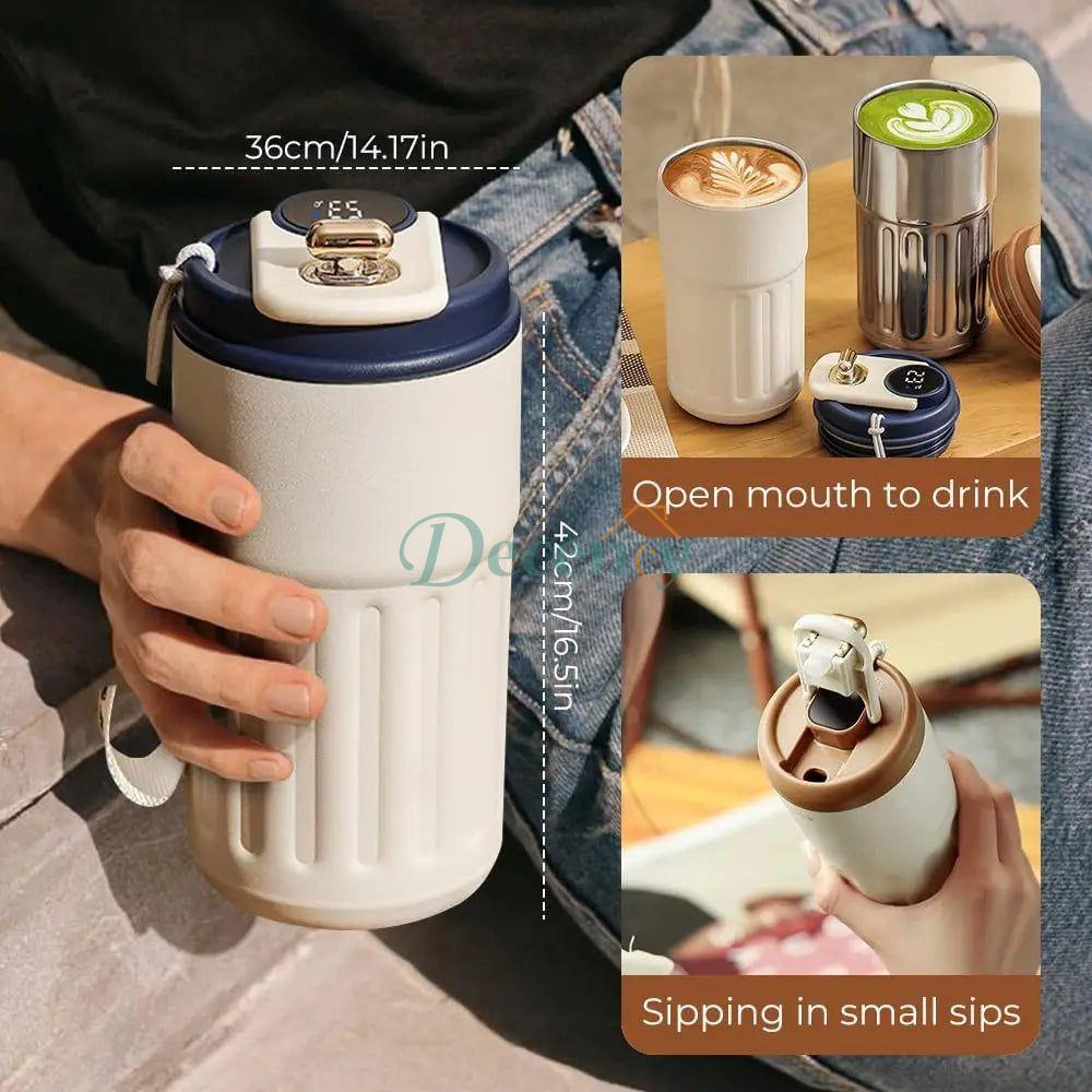 Portable Stainless Steel Insulated Temperature Tumbler 500ml
