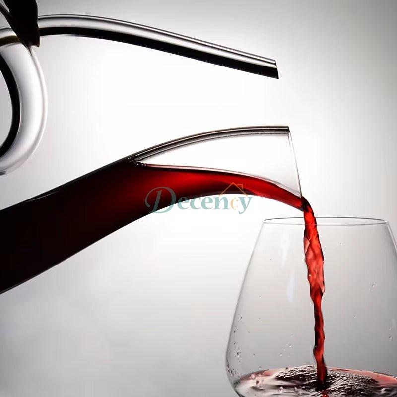 Crystal High-Grade Swan Spiral Wine