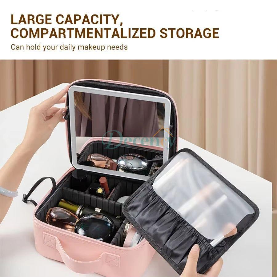 New Led Cosmetic Bag With Mirror