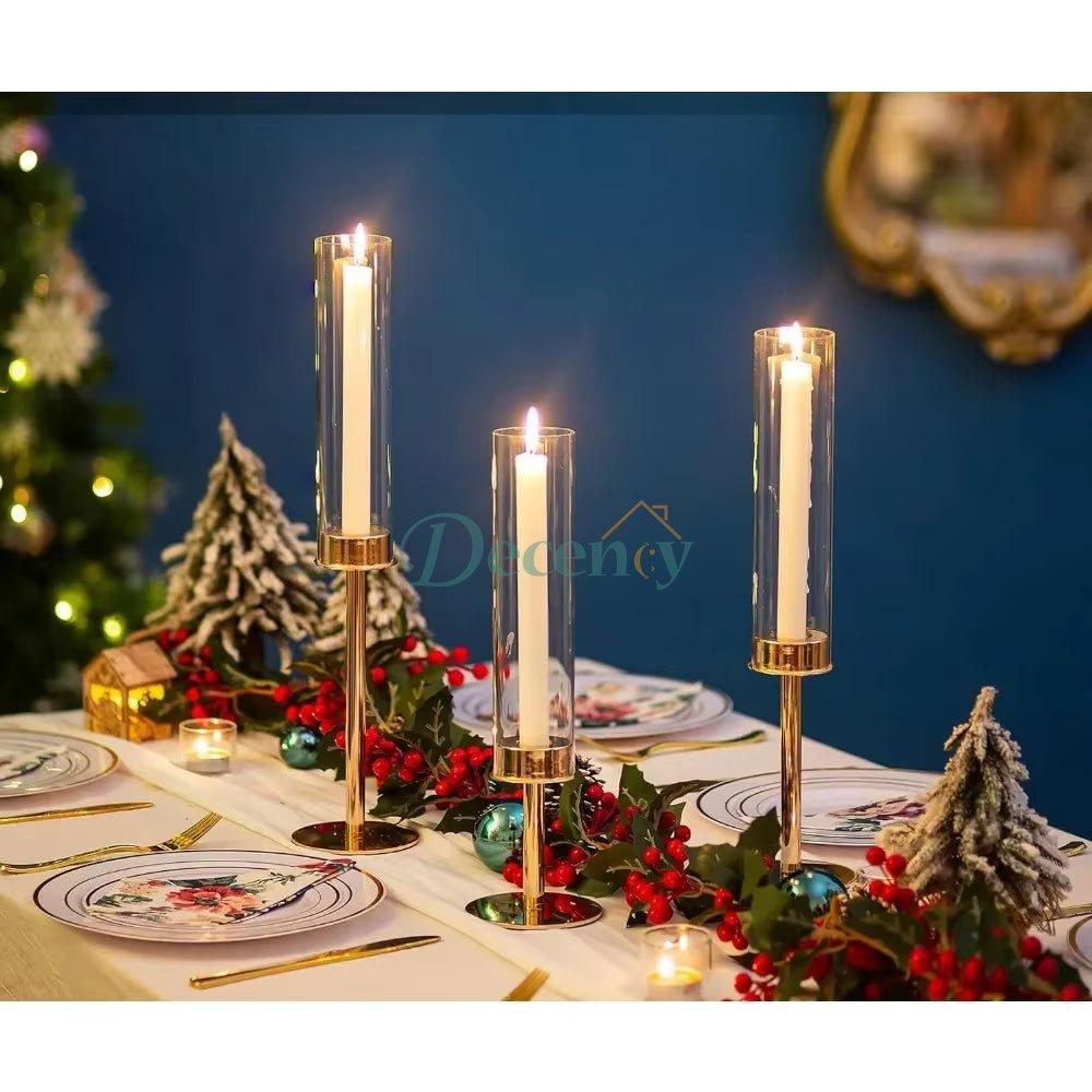 Gold Candlestick Holders