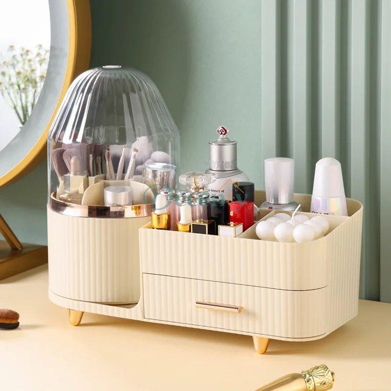ROTATING BRUSH & COSMETIC ORGANIZER