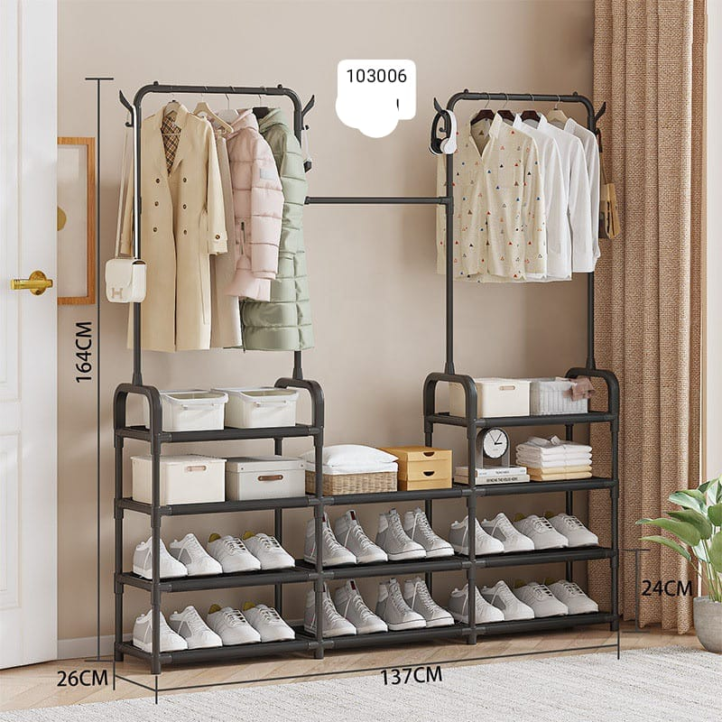 SmartSpace Multi-Purpose Rack – Shoes & Clothes Storage